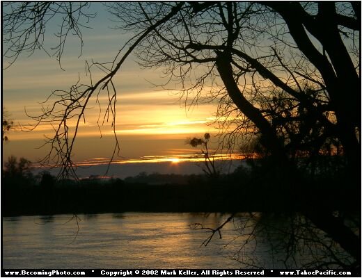 Winter Sunset at the Sacramento River